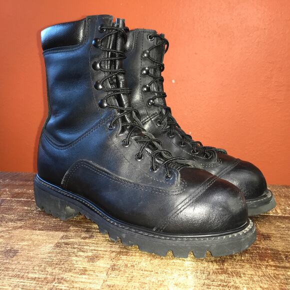 Matterhorn 8" WP Steel Toe Metaguard Prep Plant Work Boot Mens 7 W Combat Black - Picture 11 of 11